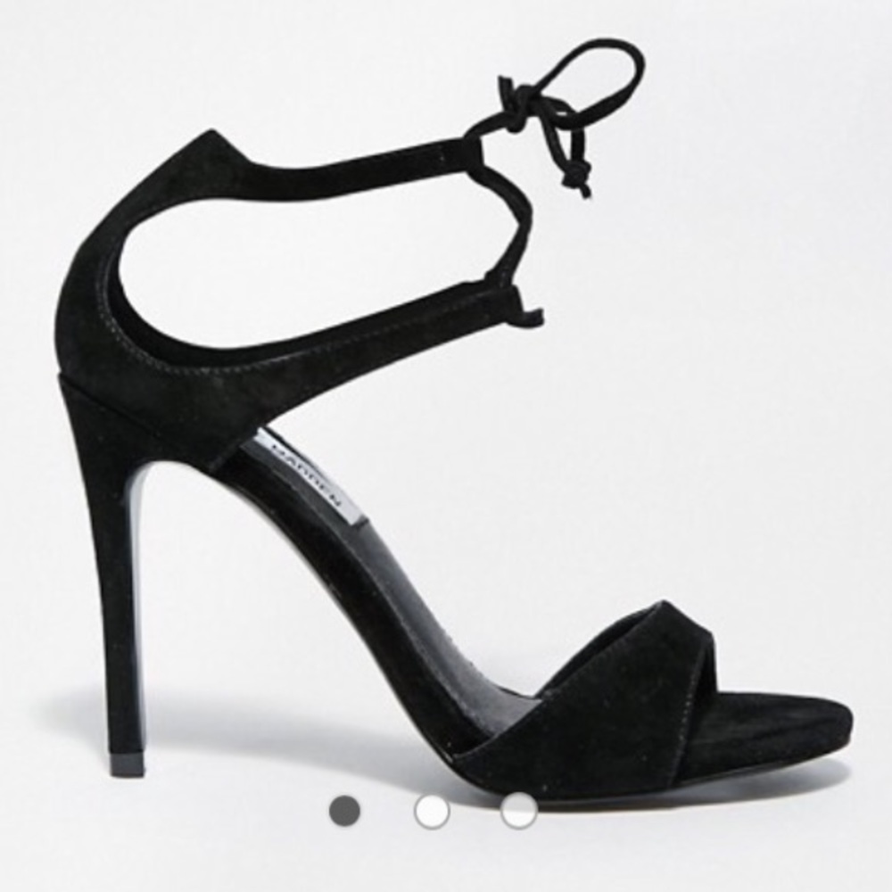 Black suede Steve Madden Semona Heels